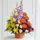 ramo de flores mixtas con lirios y gerberas y rosas 